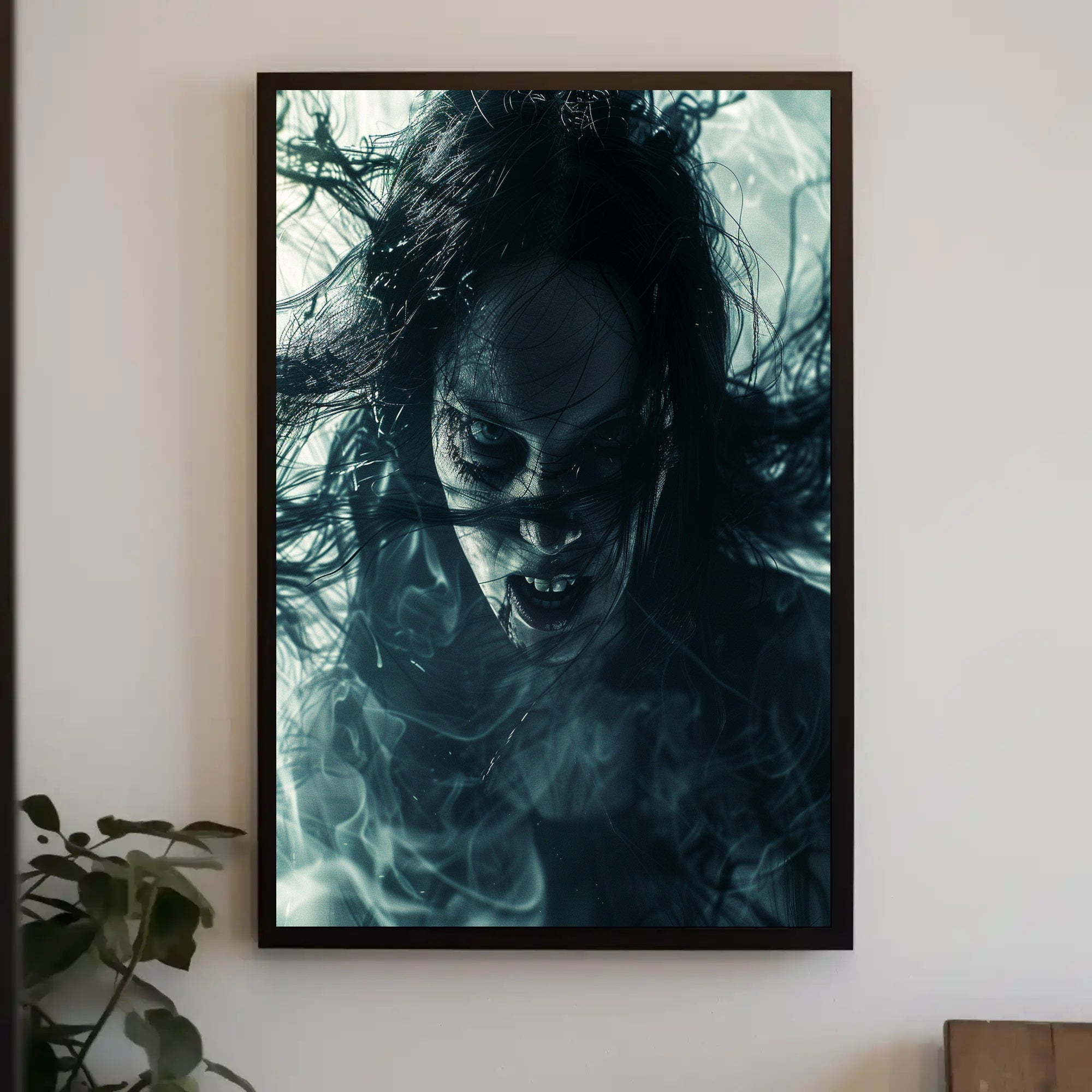 Haunting Visage Art Print Poster for Home Decor and Wall Art PosterGoat