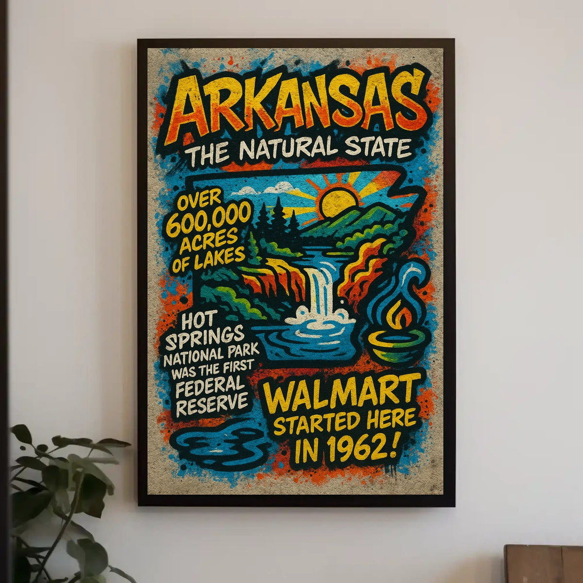 Arkansas The Natural State Poster