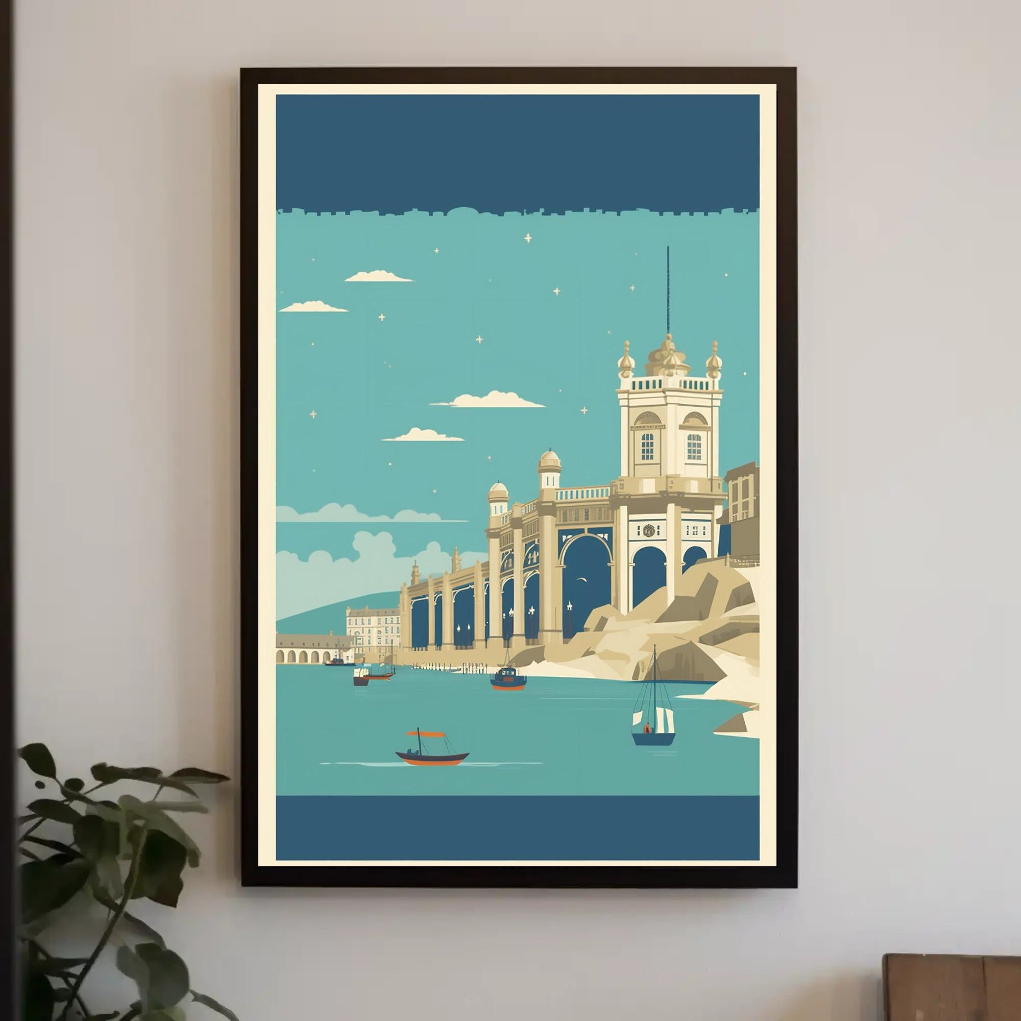 Coastal Architectural Marvel Poster