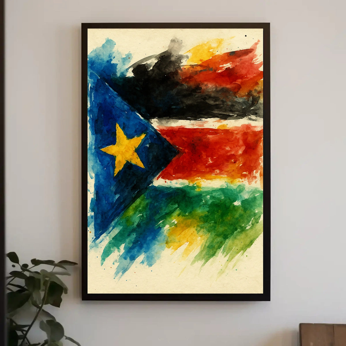 Vibrant Flag Art Poster