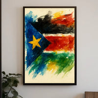 Vibrant Flag Art Poster