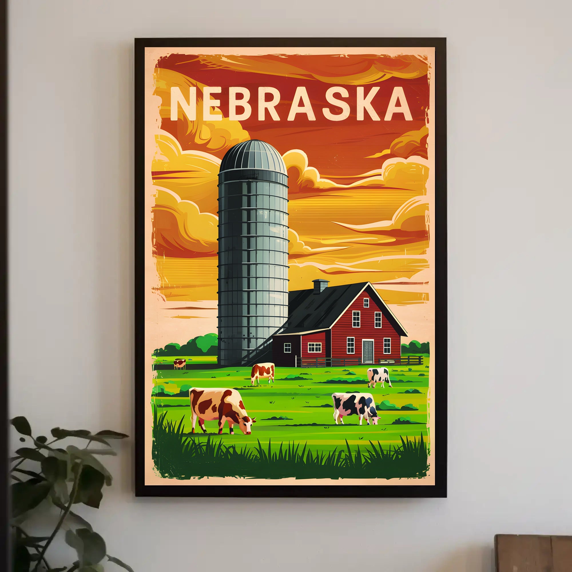 Nebraska Farm Life Poster