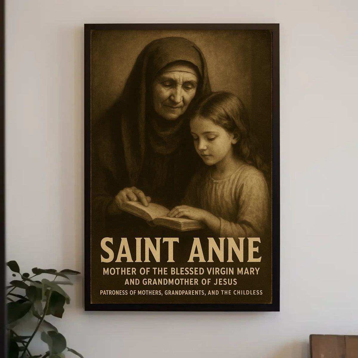 Saint Anne Patroness Of Mothers And Poster