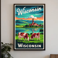 Scenic Wisconsin Travel Poster