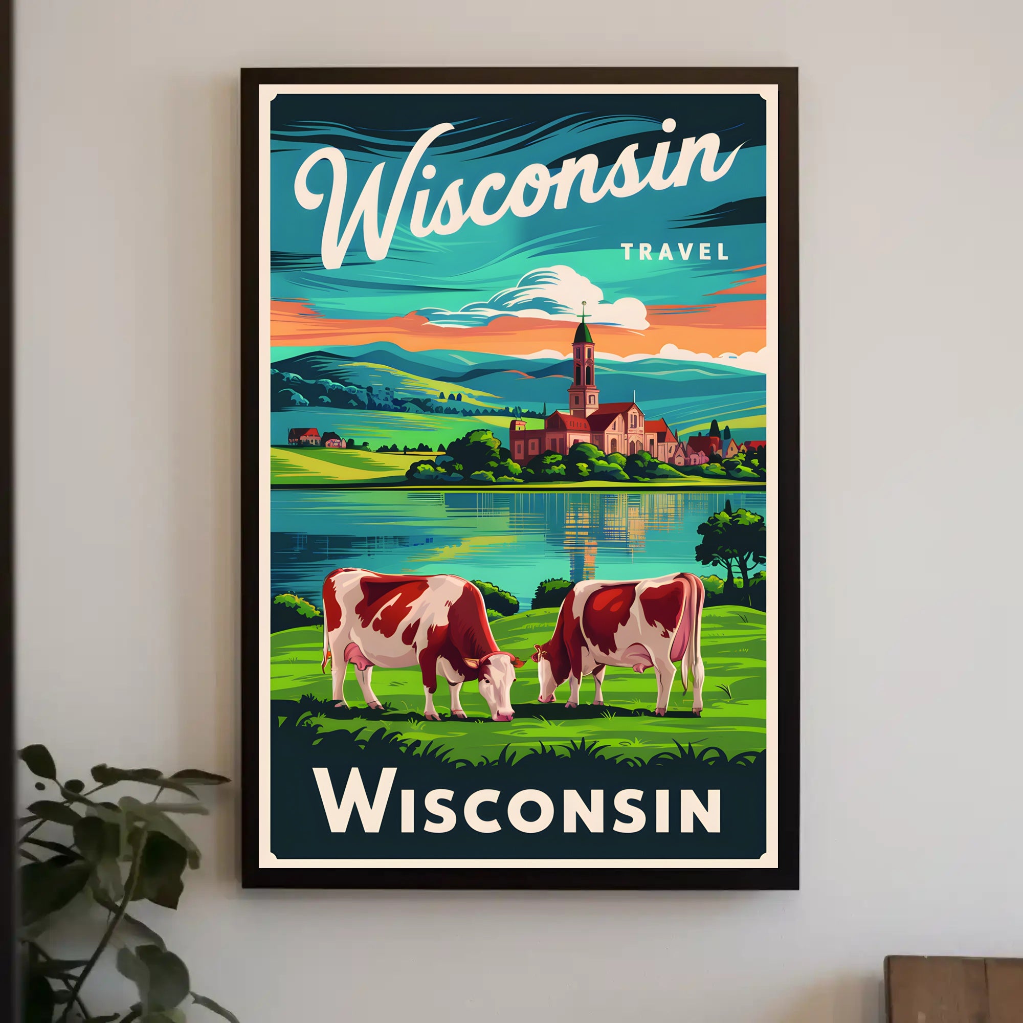 Scenic Wisconsin Travel Poster