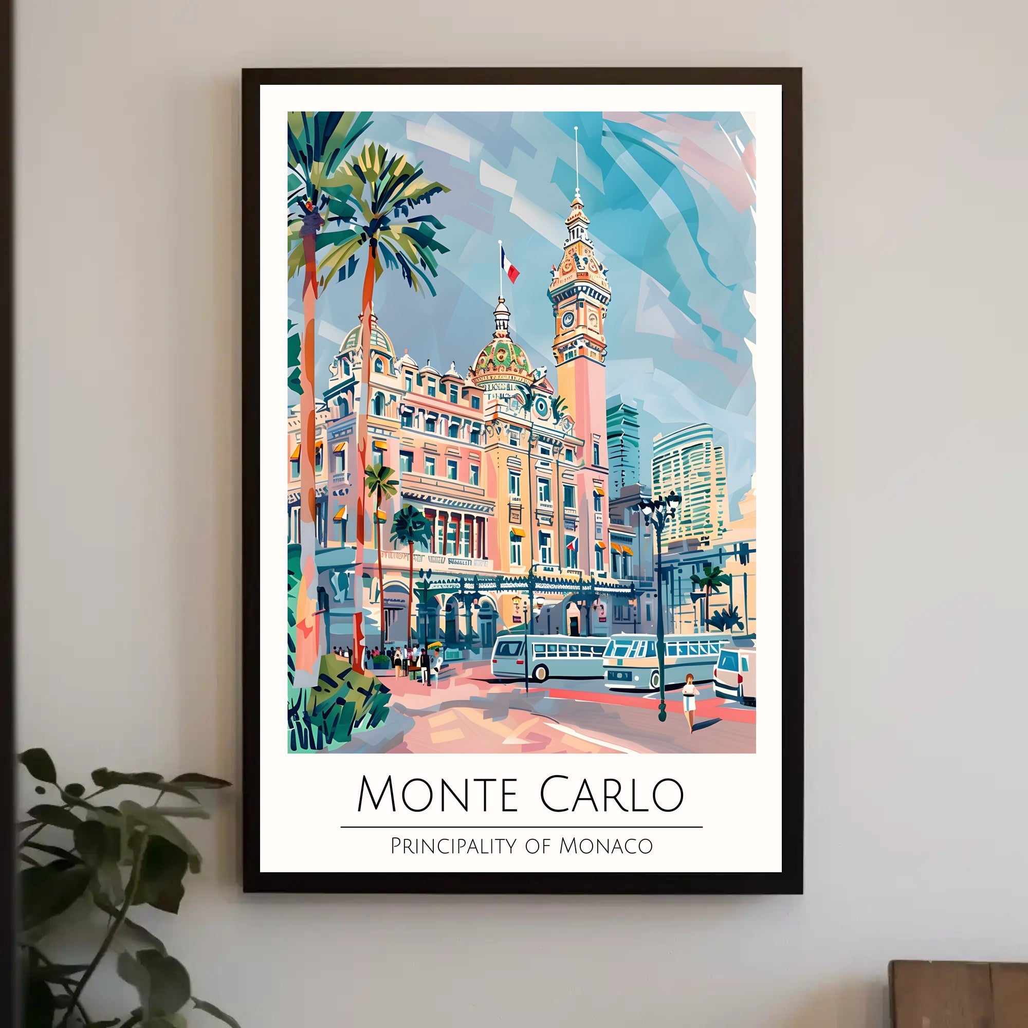 Monte Carlo Travel Poster PosterGoat