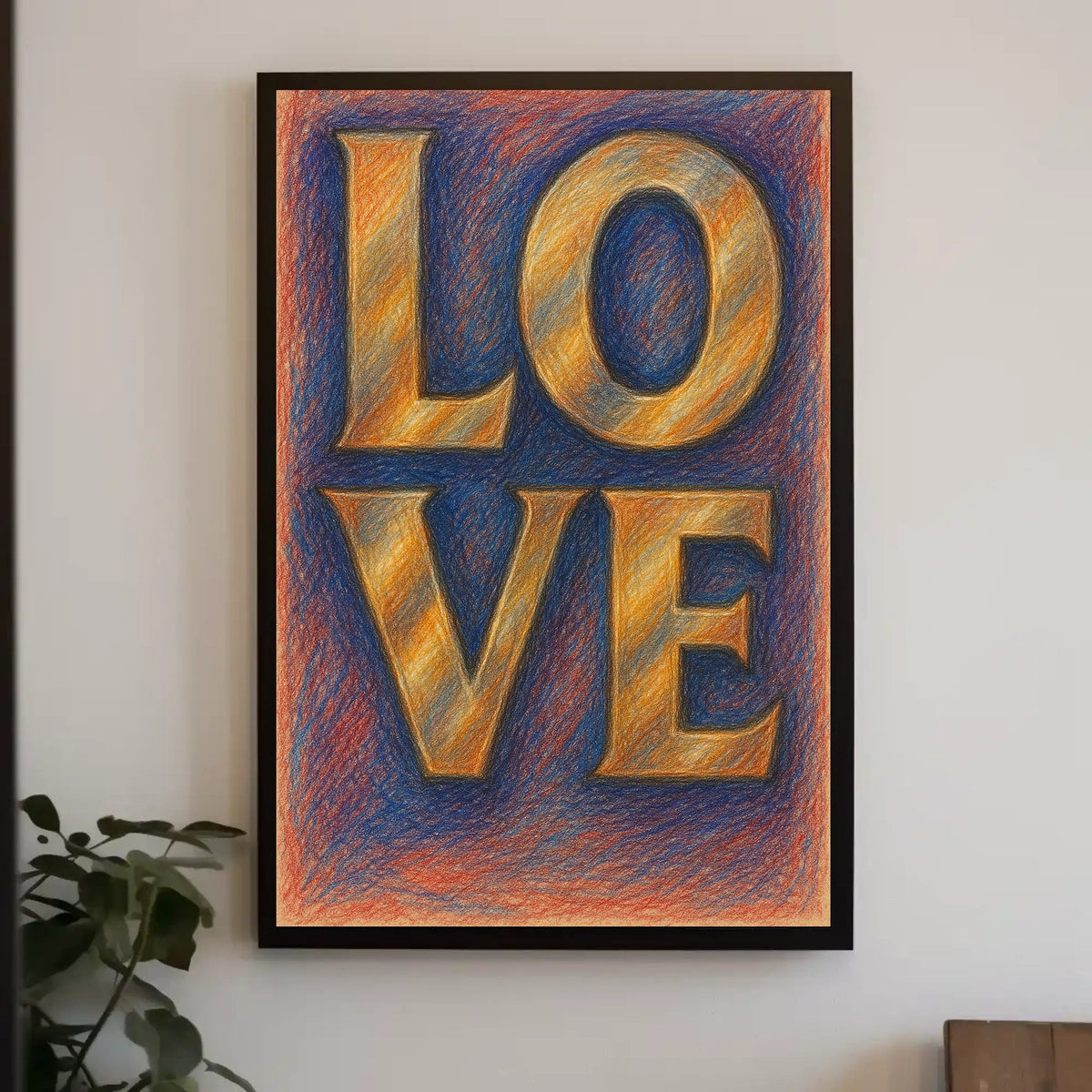 Vibrant Abstract Art Piece for Creative Spaces Poster