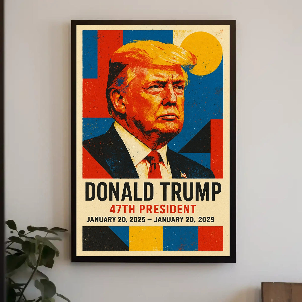 Trump Visionary Leader Pop Art Patriotic Poster