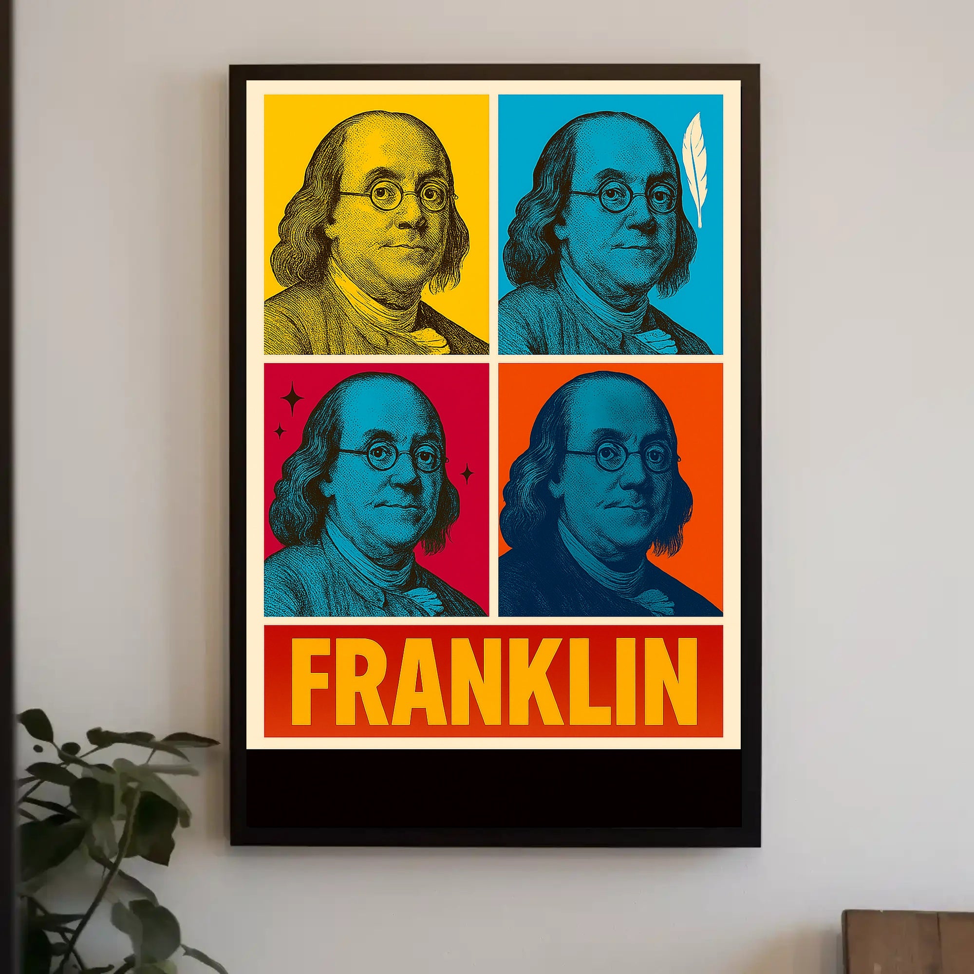 Franklin Pop Art Poster PosterGoat