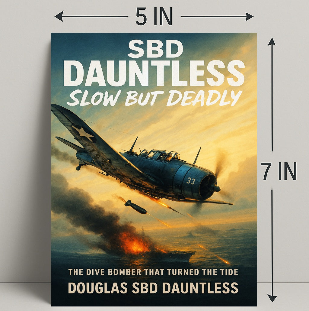 Douglas SBD Dauntless The Dive Bomber Poster PosterGoat
