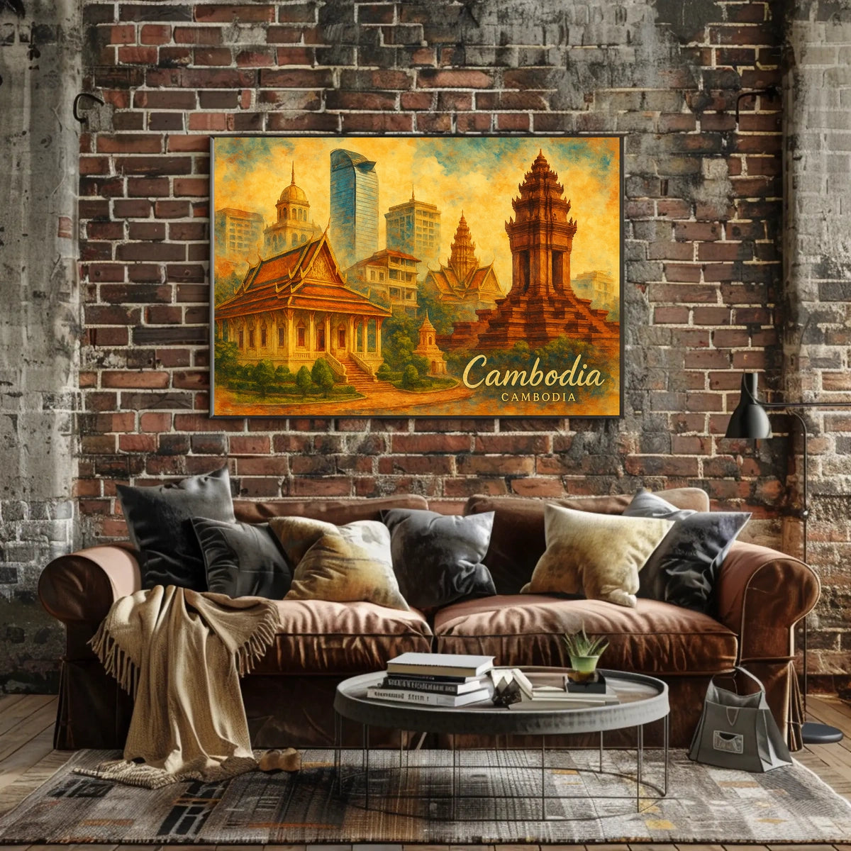 Cambodia A Cultural Collage Poster