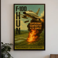 F-100 Super Sabre Jet Poster