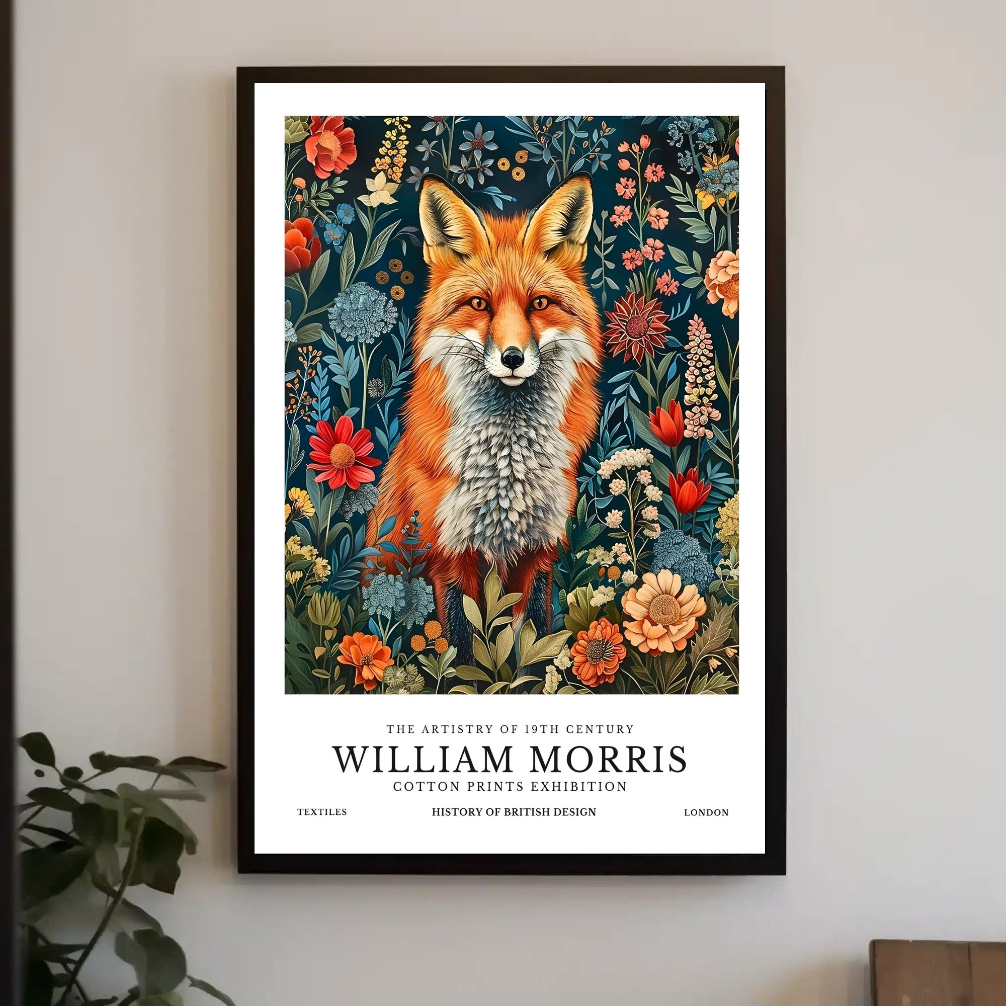William Morris Nature Art Red Fox Cultural or Heritage Poster