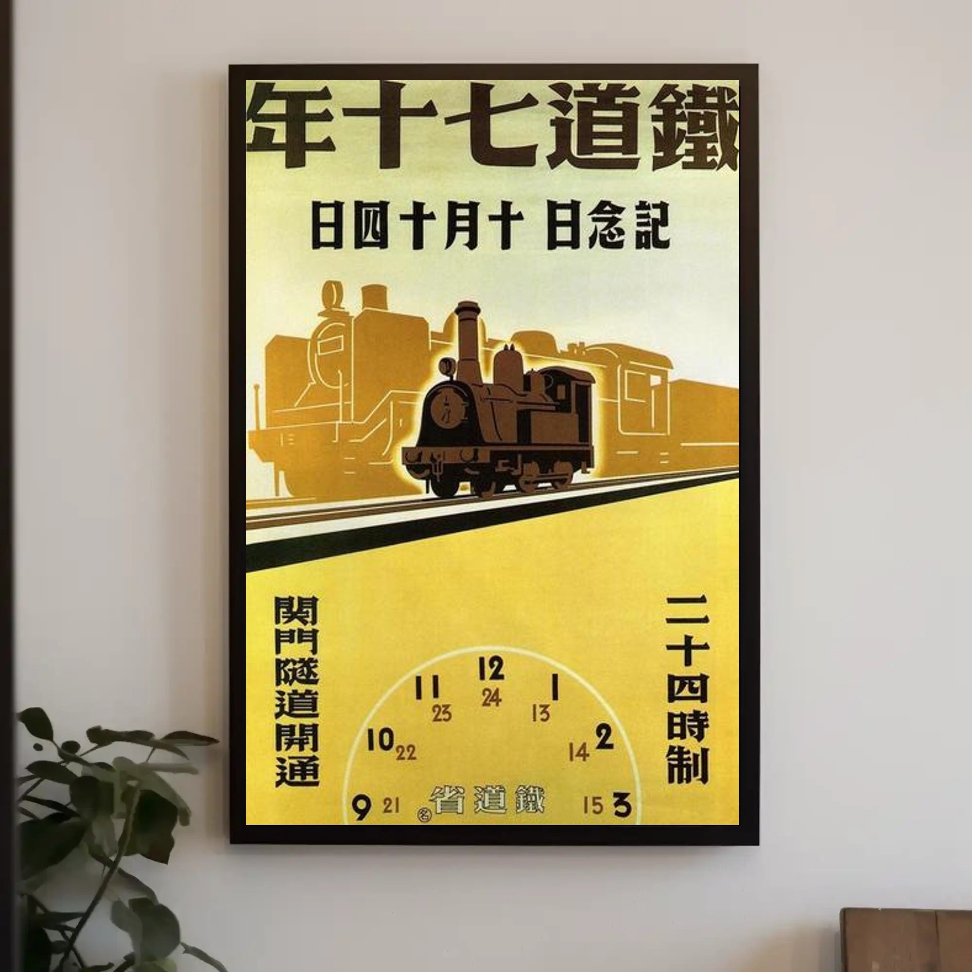 Vintage Train Advertisement Poster PosterGoat