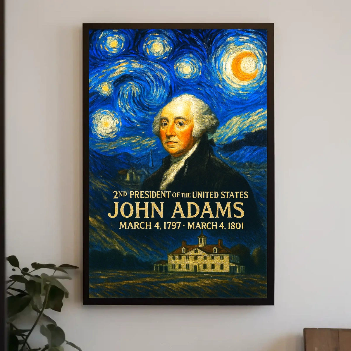 John Adams 2nd President of the United States Presidential Masterpiece Series Poster