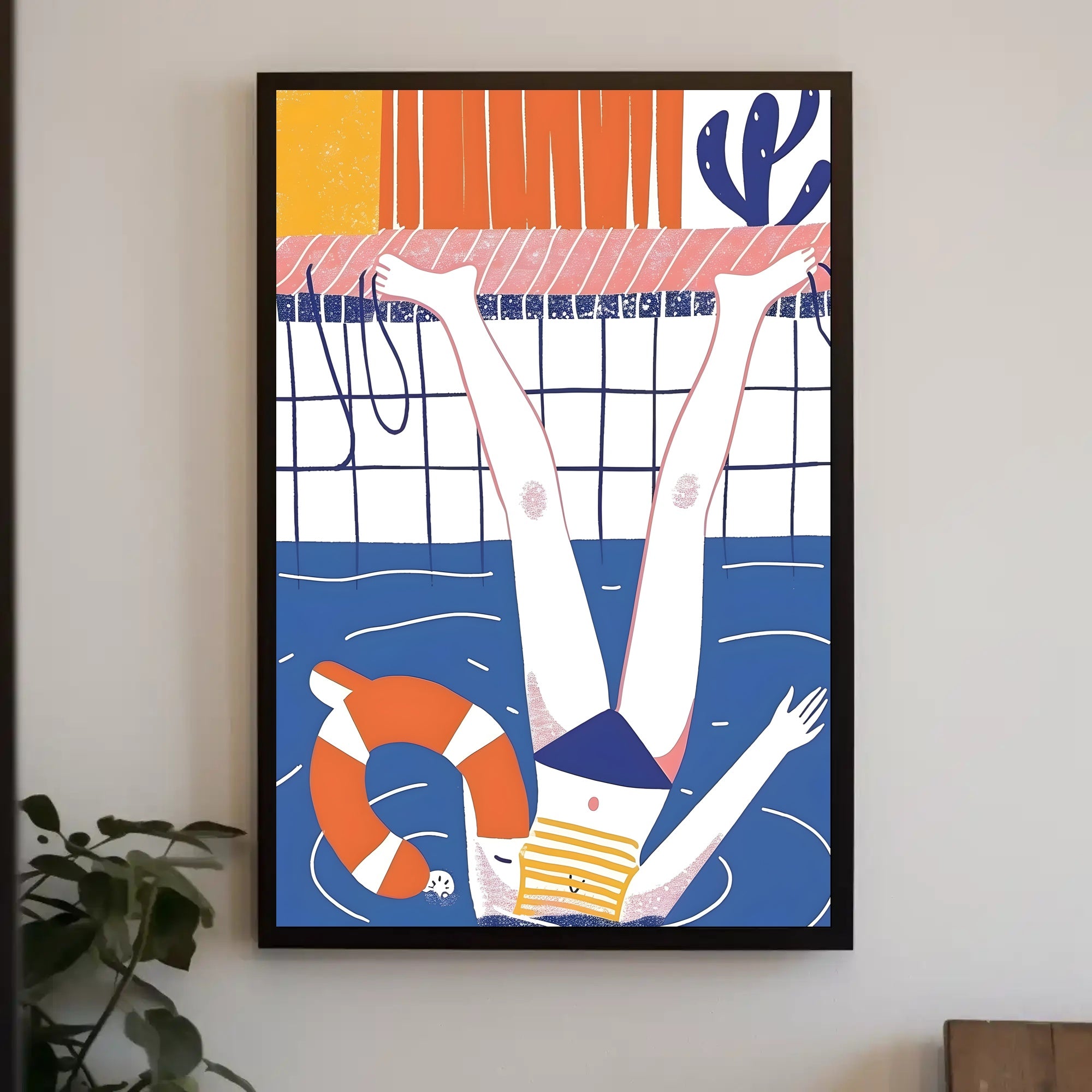 Summer Poolside Fun Poster