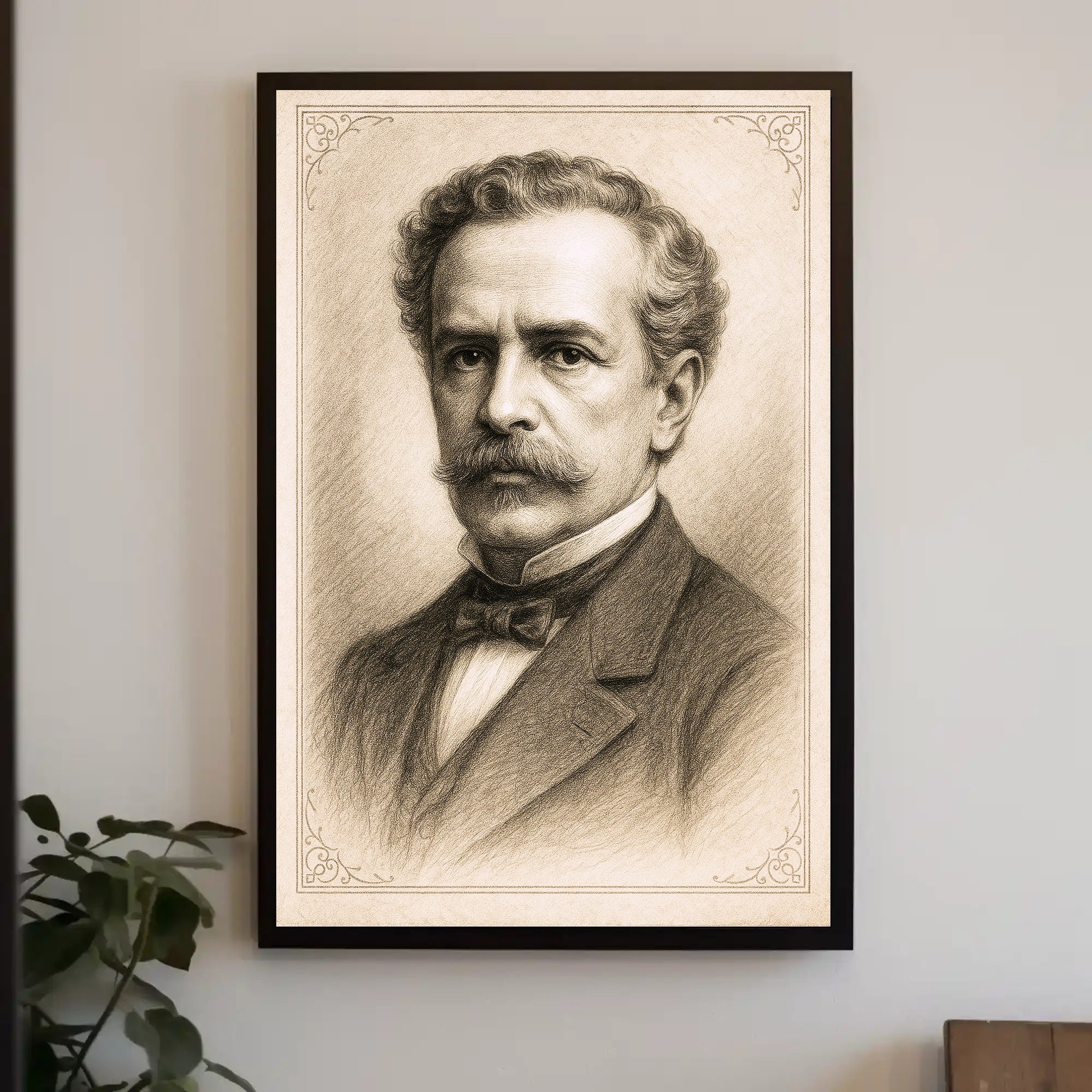 Vintage Portrait in Sepia Poster PosterGoat