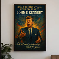 John F. Kennedy 35th President Poster