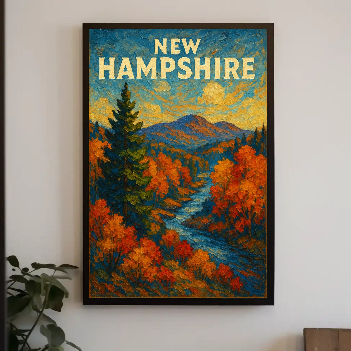New Hampshire Autumn Landscape Poster
