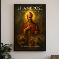 St. Ambrose: The Shepherd in the Storm Historical Poster PosterGoat
