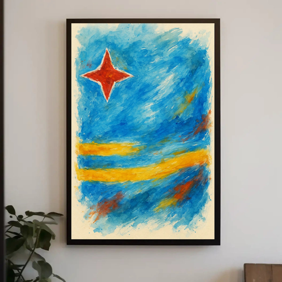 Abstract National Flag Abstract Poster