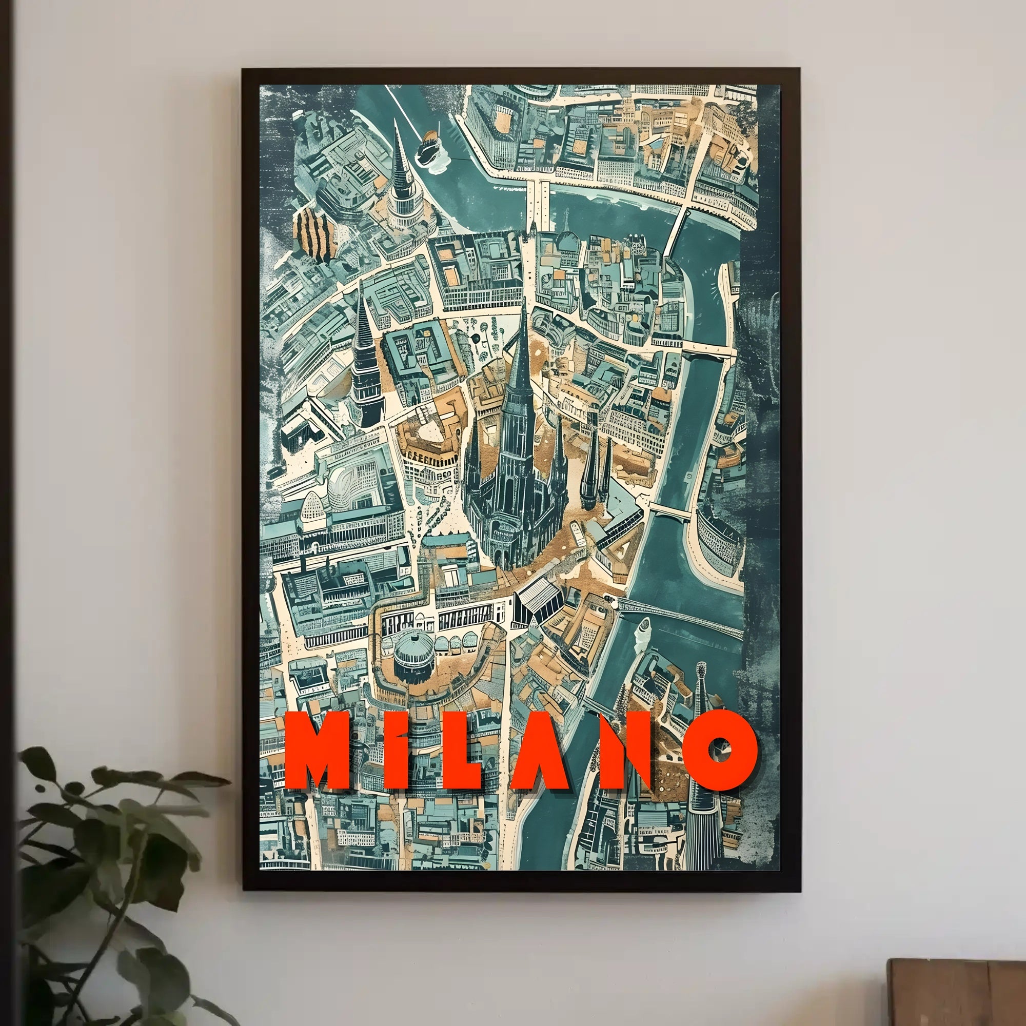 Milano Cityscape Poster