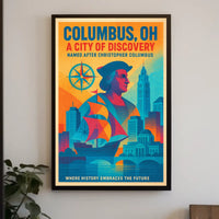 Columbus, OH A City of Discovery Poster