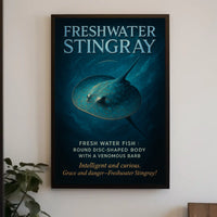 Freshwater Stingray Poster