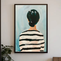 Striped Reflections Abstract Poster Wall Art Print