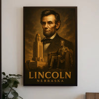 Abraham Lincoln Nebraska Tribute Poster