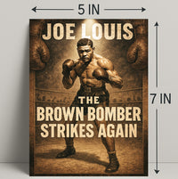 Joe Louis The Brown Bomber Poster PosterGoat