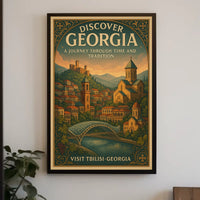 Discover Georgia A Journey Through Poster