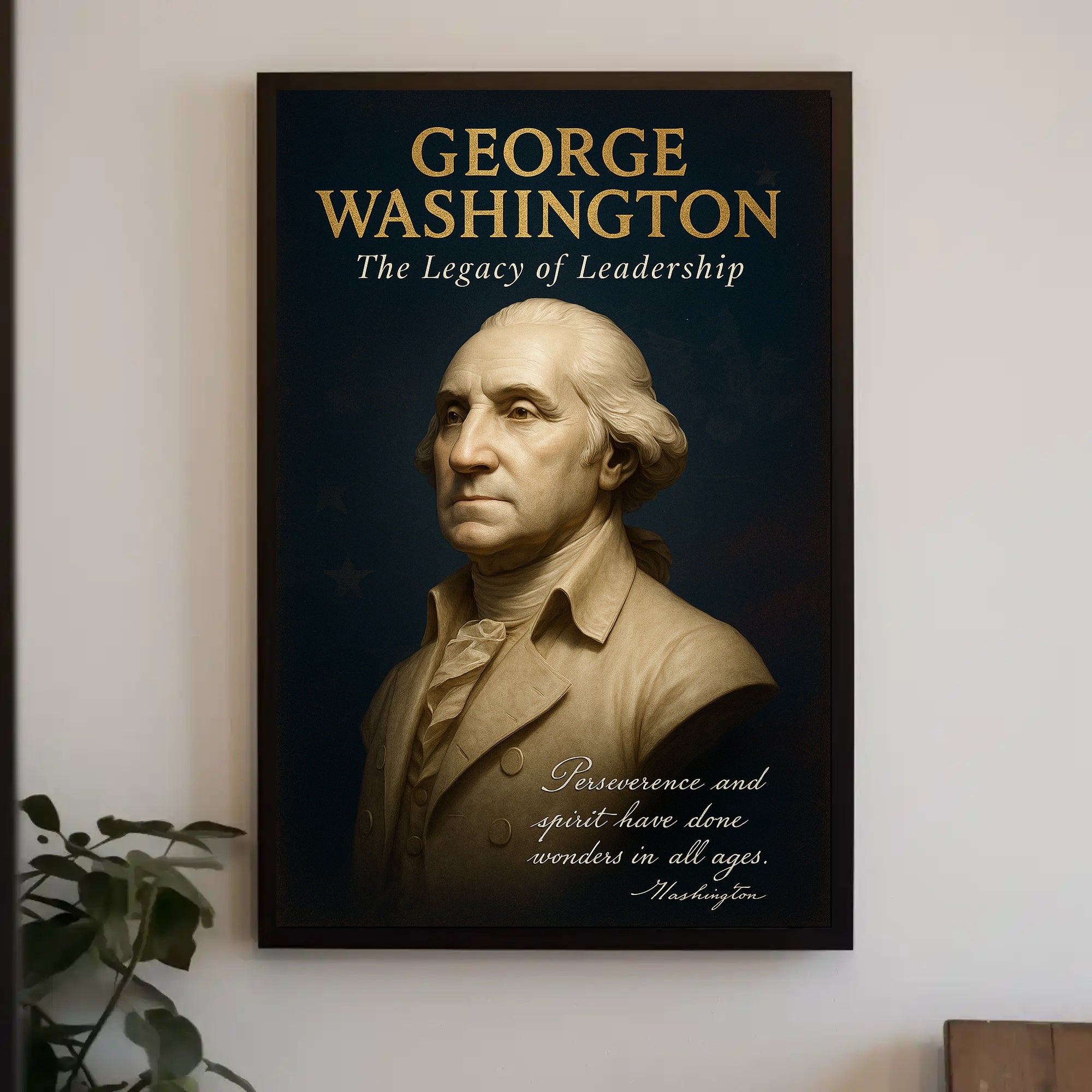 George Washington Legacy Leadership Poster PosterGoat