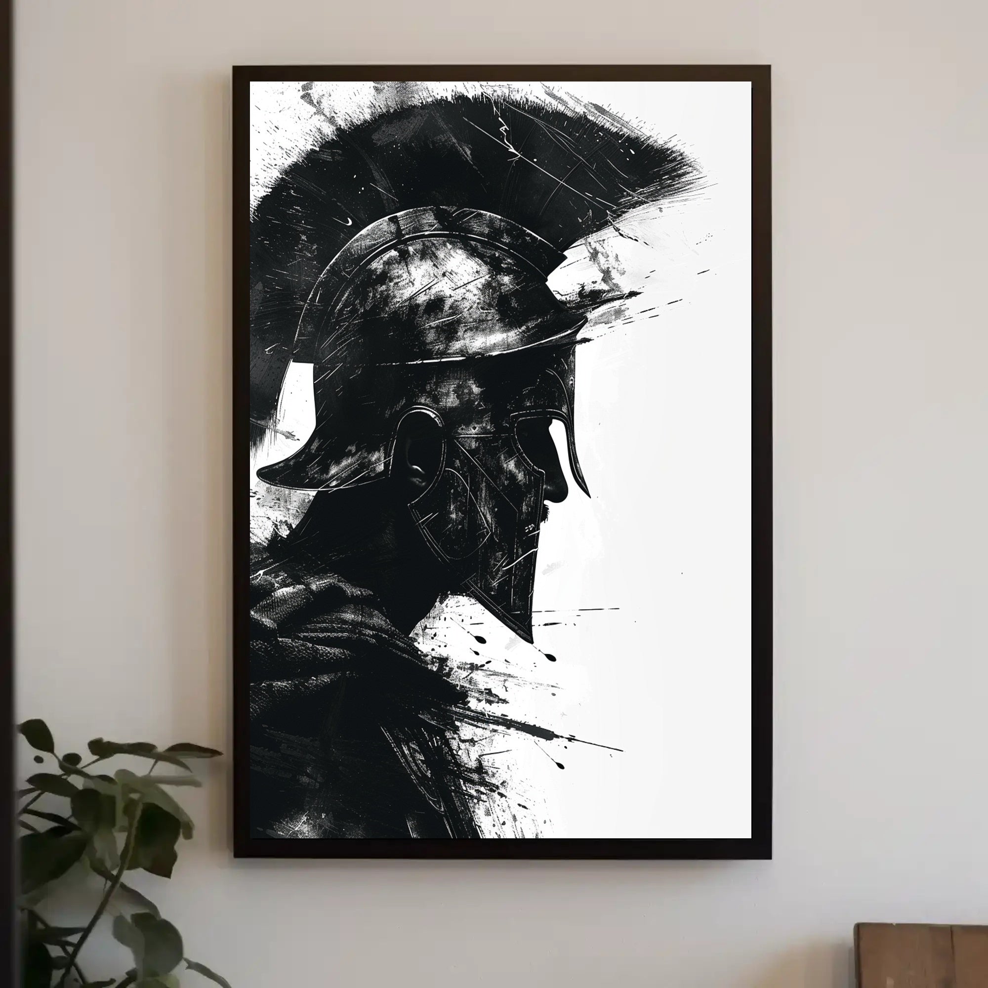 Warrior in Profile Poster PosterGoat