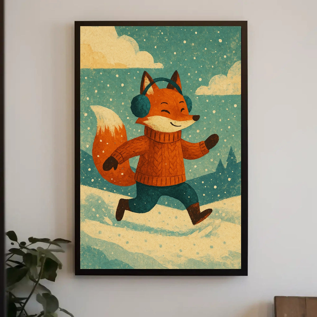 Winter Fox Adventure Poster