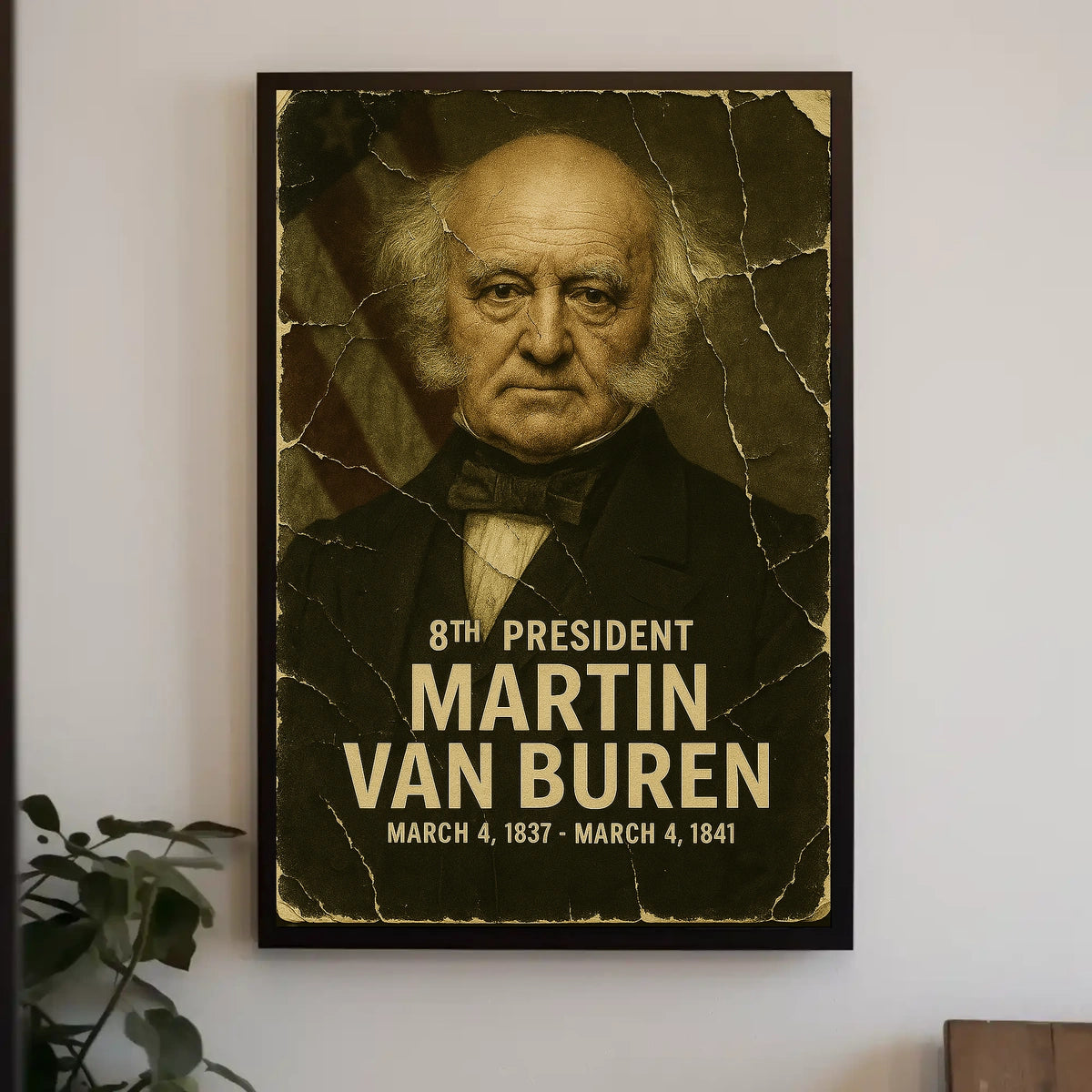 Martin Van Buren 8th President of the United States Damaged Photograph Poster