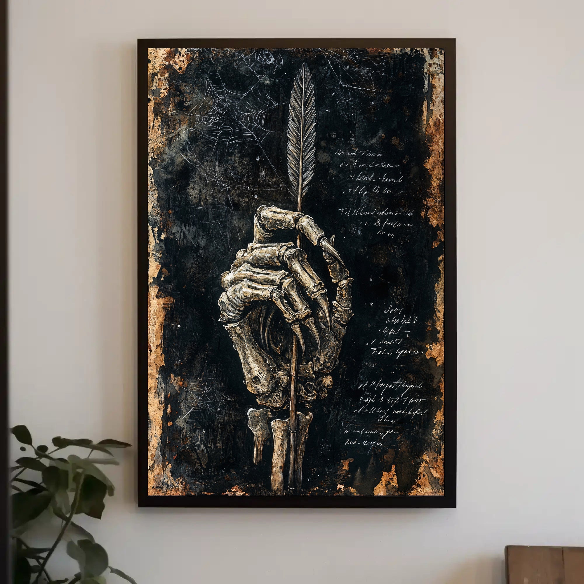 Skeletal Quill Poster
