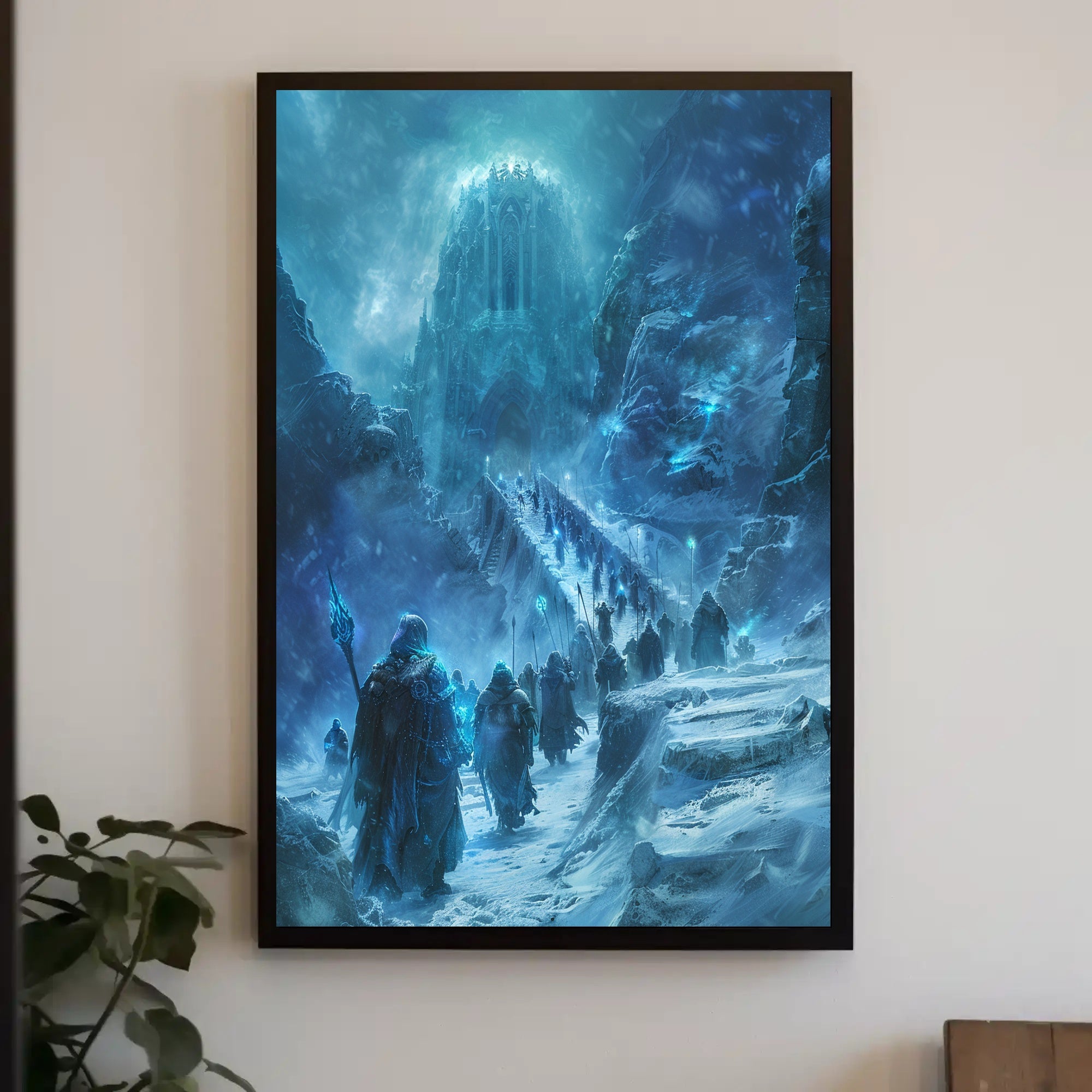 Mystical Winter Scene: Fantasy or Mythology Poster PosterGoat
