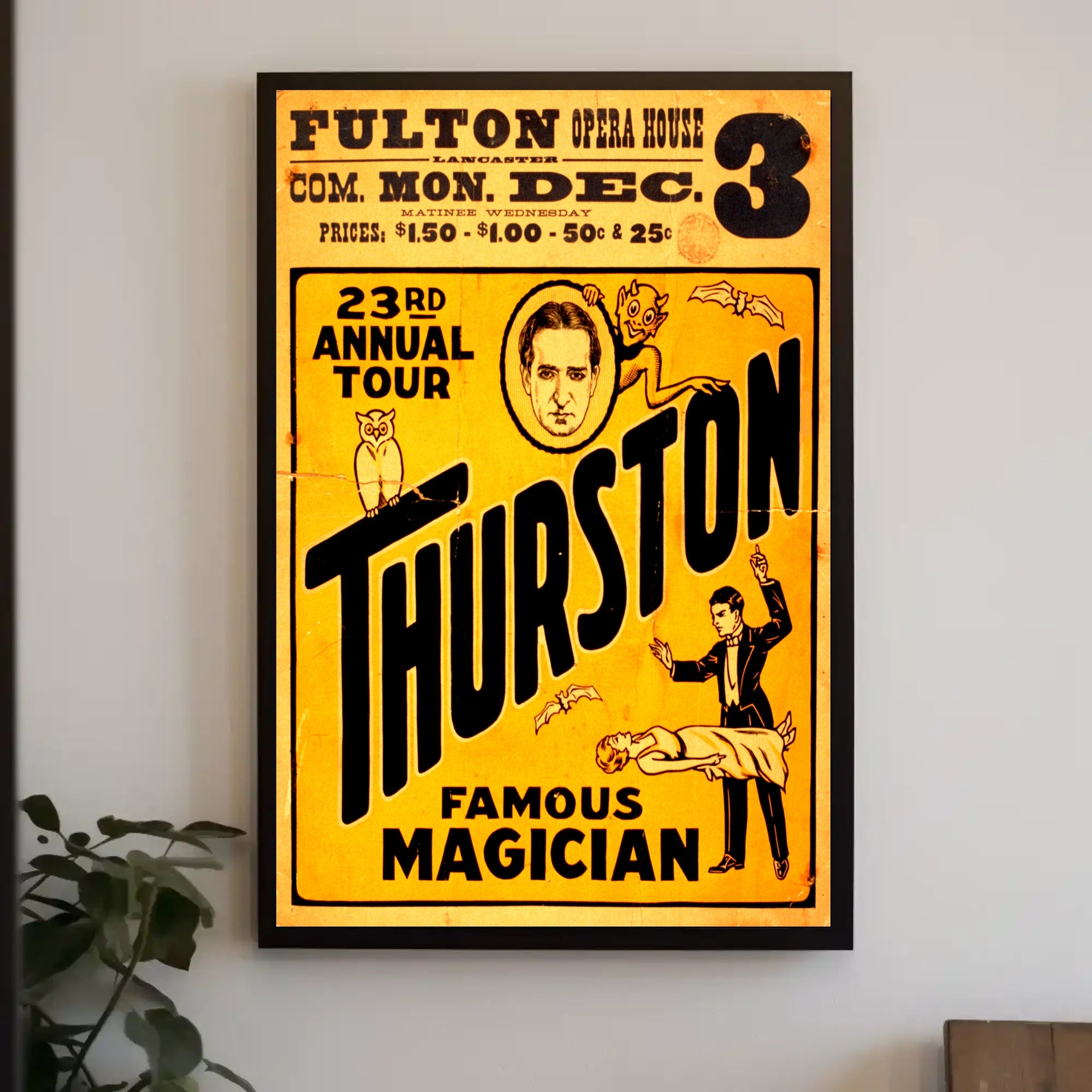 Thurston Magic Show Vintage Poster - Abstract, Artistic, or Pop Culture Poster