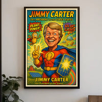 Jimmy Carter Vintage Americana Wall Print PosterGoat