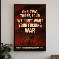 Voices United Against War Poster
