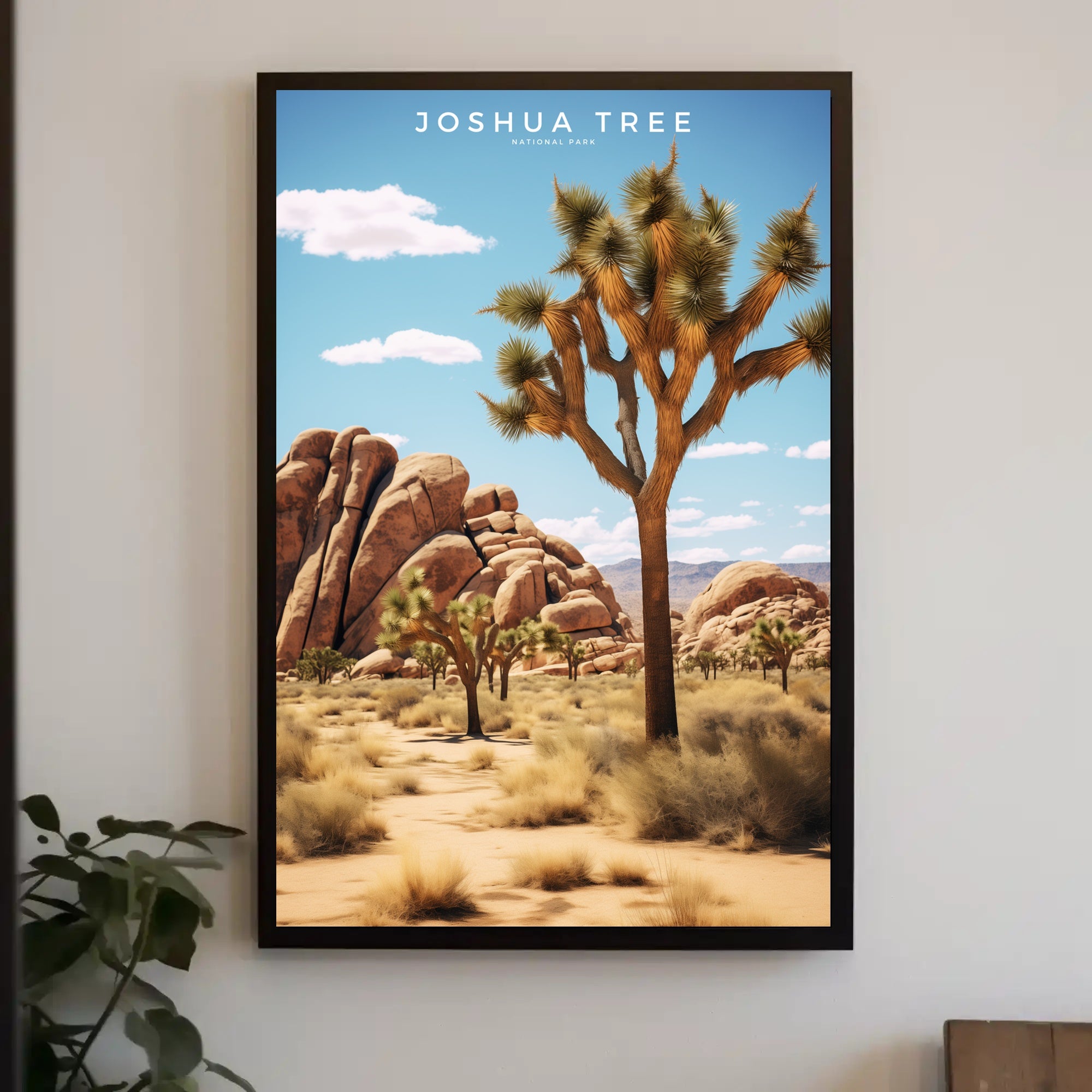 Joshua Tree National Park Scenic Travel Poster