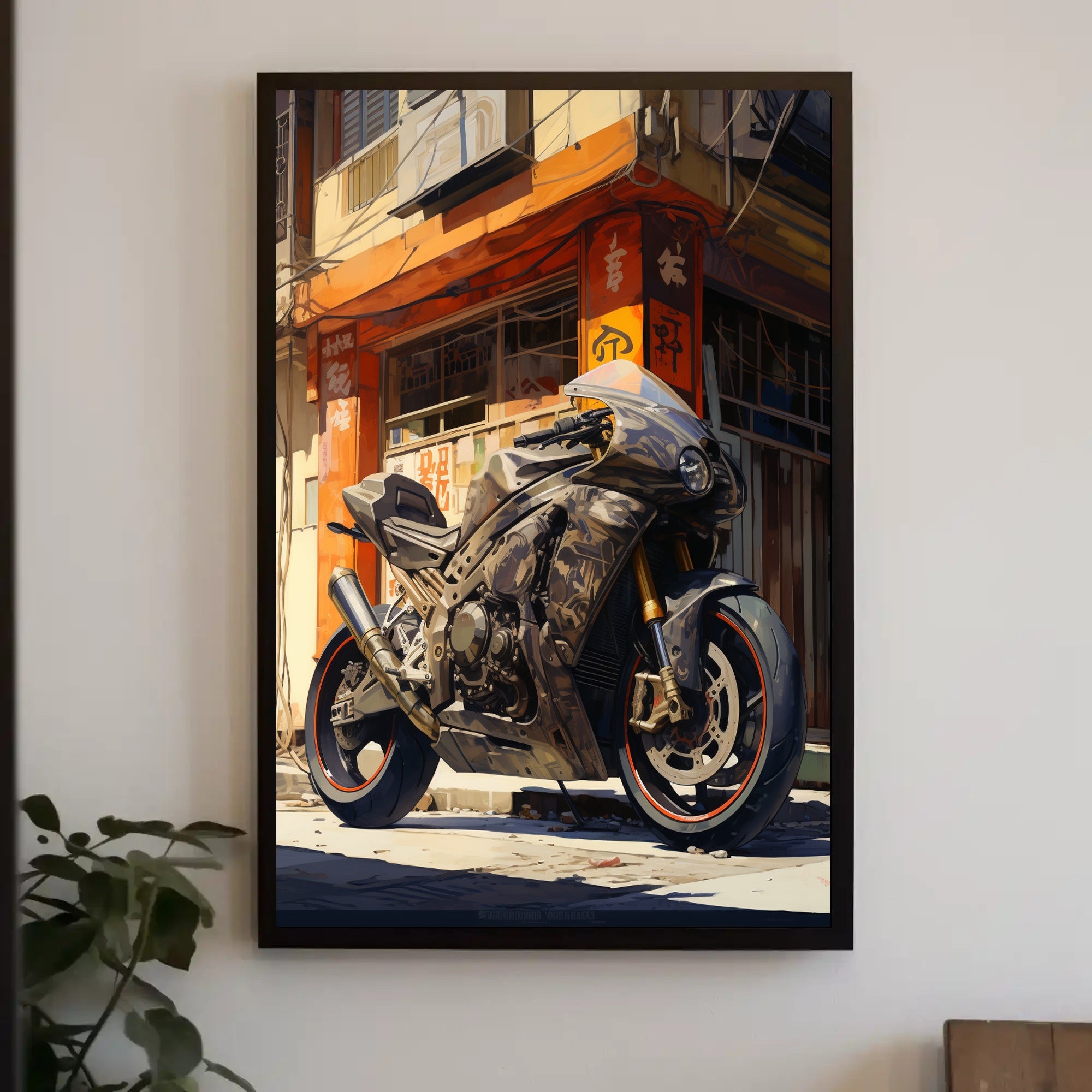 Urban Motorcycle Adventure Poster PosterGoat