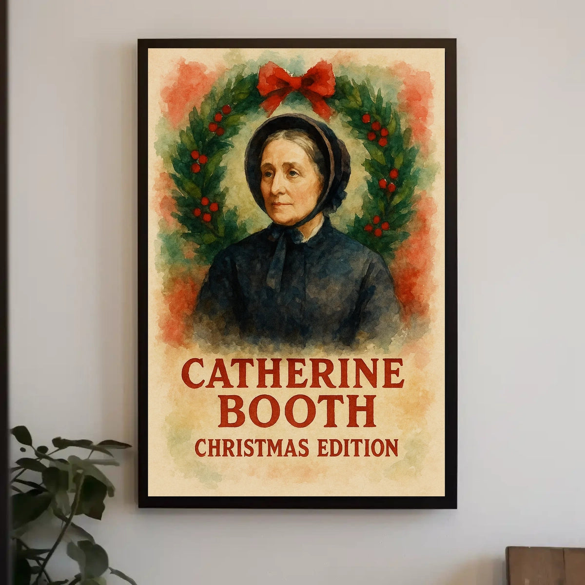 Victorian Christmas Woman Heritage Poster