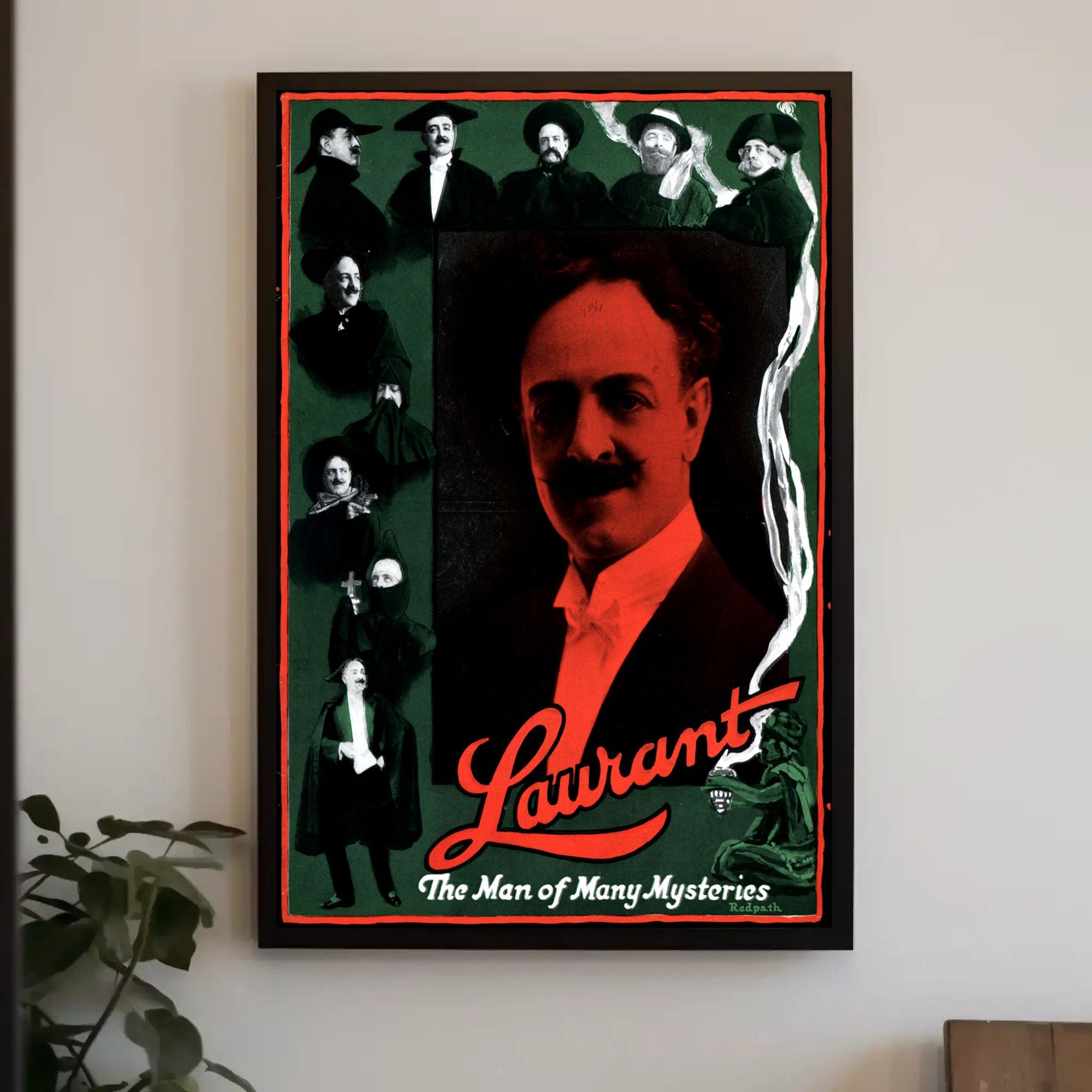 Laurant The Man of Many Mysteries Vintage Cultural Poster