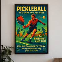 Pickleball The Game for All Ages Poster