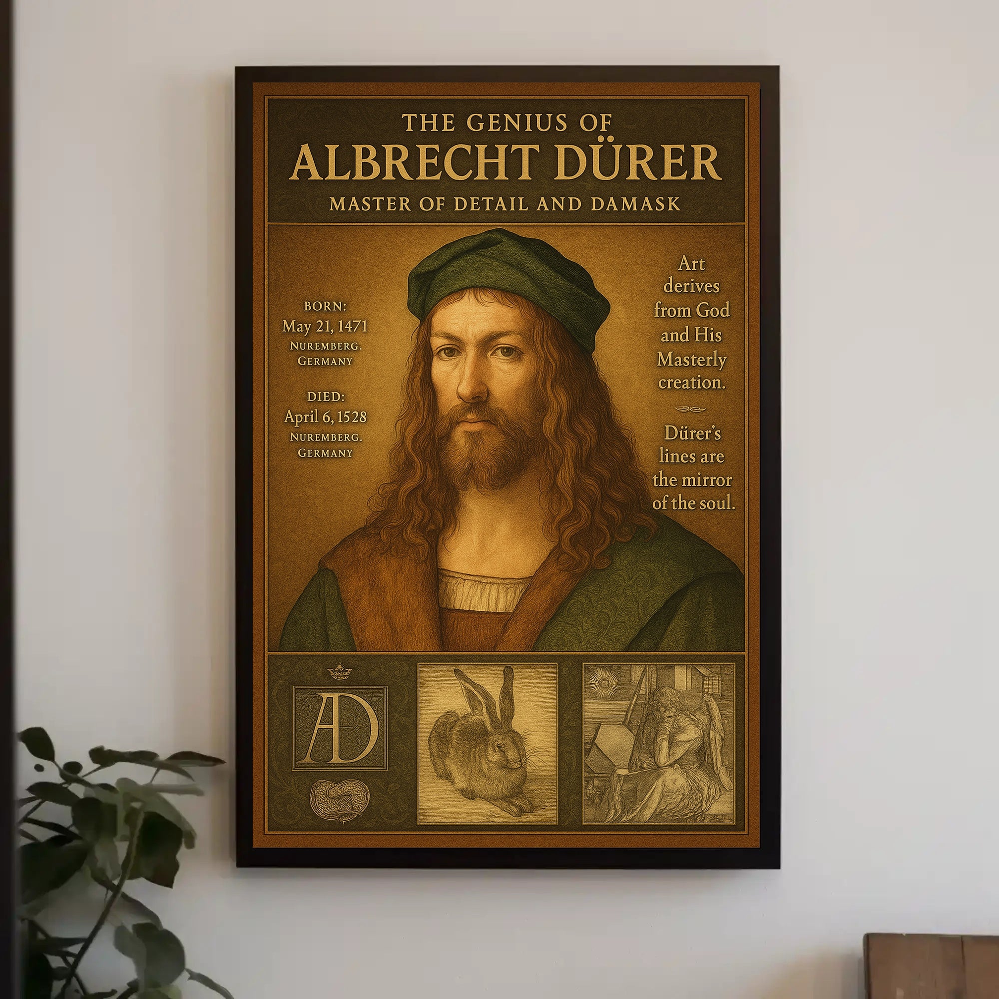 The Genius of Albrecht Dรผrer Poster PosterGoat