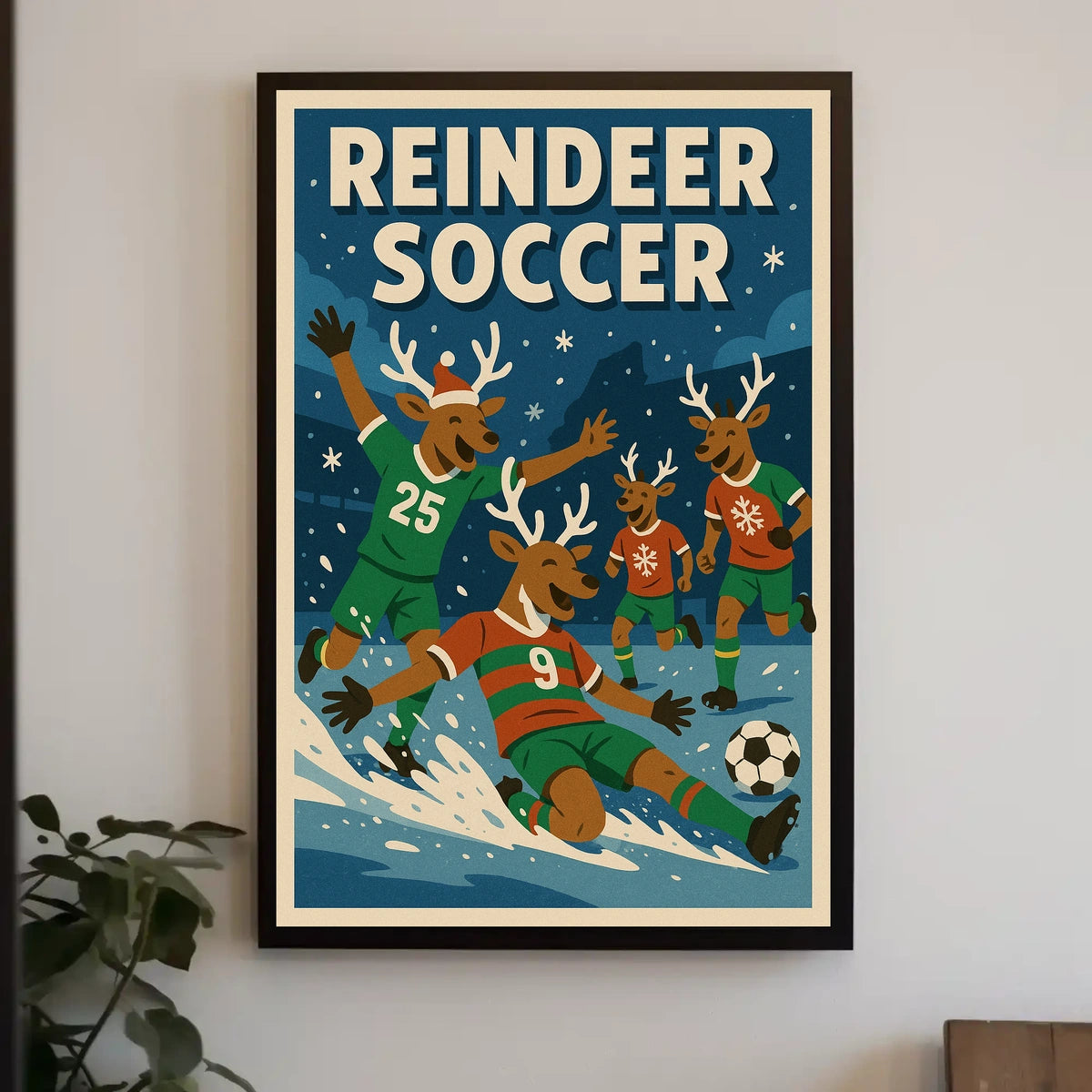 Reindeer Soccer Extravaganza Poster