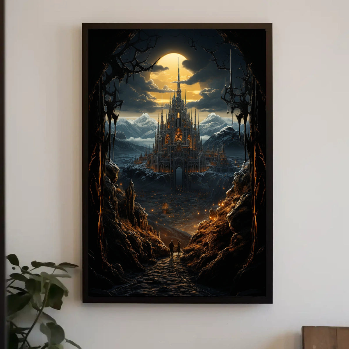 Enchanted Gothic Castle Fantasy Adventure Art Poster
