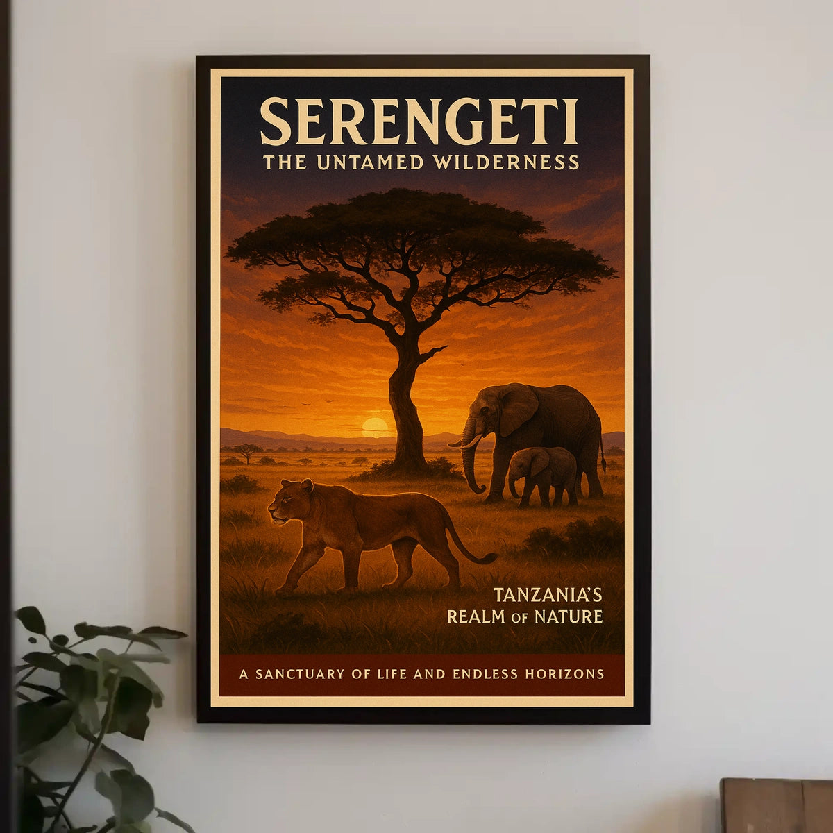 Serengeti The Untamed Wilderness Poster